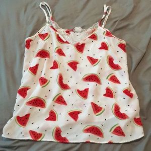 Summer cute unique watermelon cami top